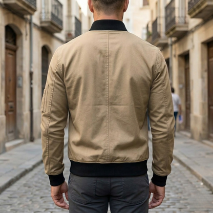 Men’s Bomber Jacket Zip Up Casual Lightweight Outerwear
