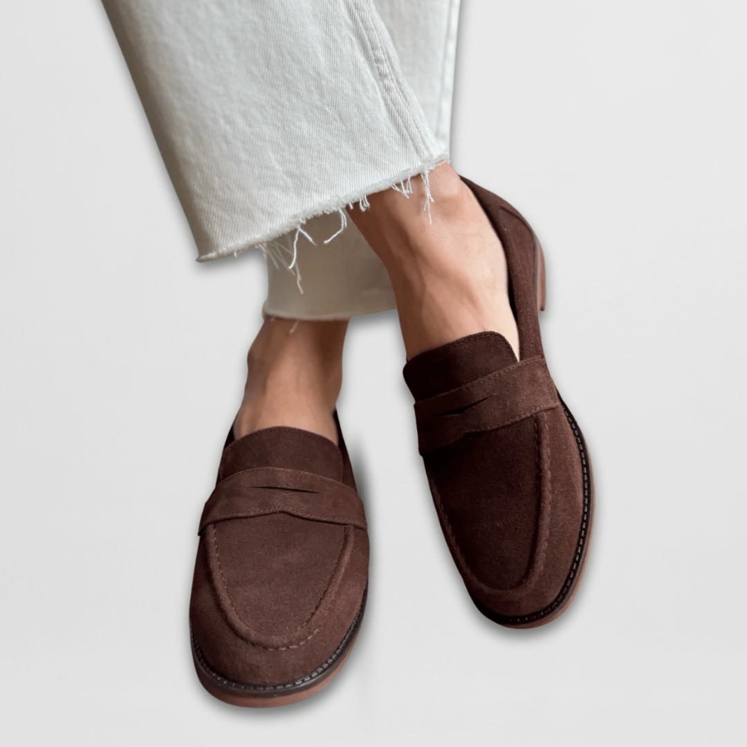 Timeless Leather Slip On Shoes - VibreMode