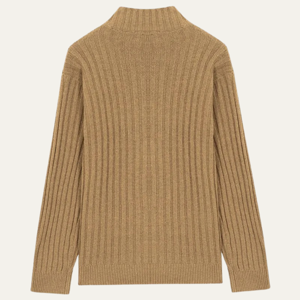 Men's Crew Neck Cardigan Warm Knit