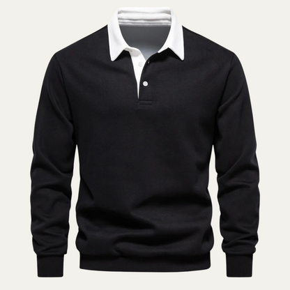 Men's Polo Collar Sweater Casual