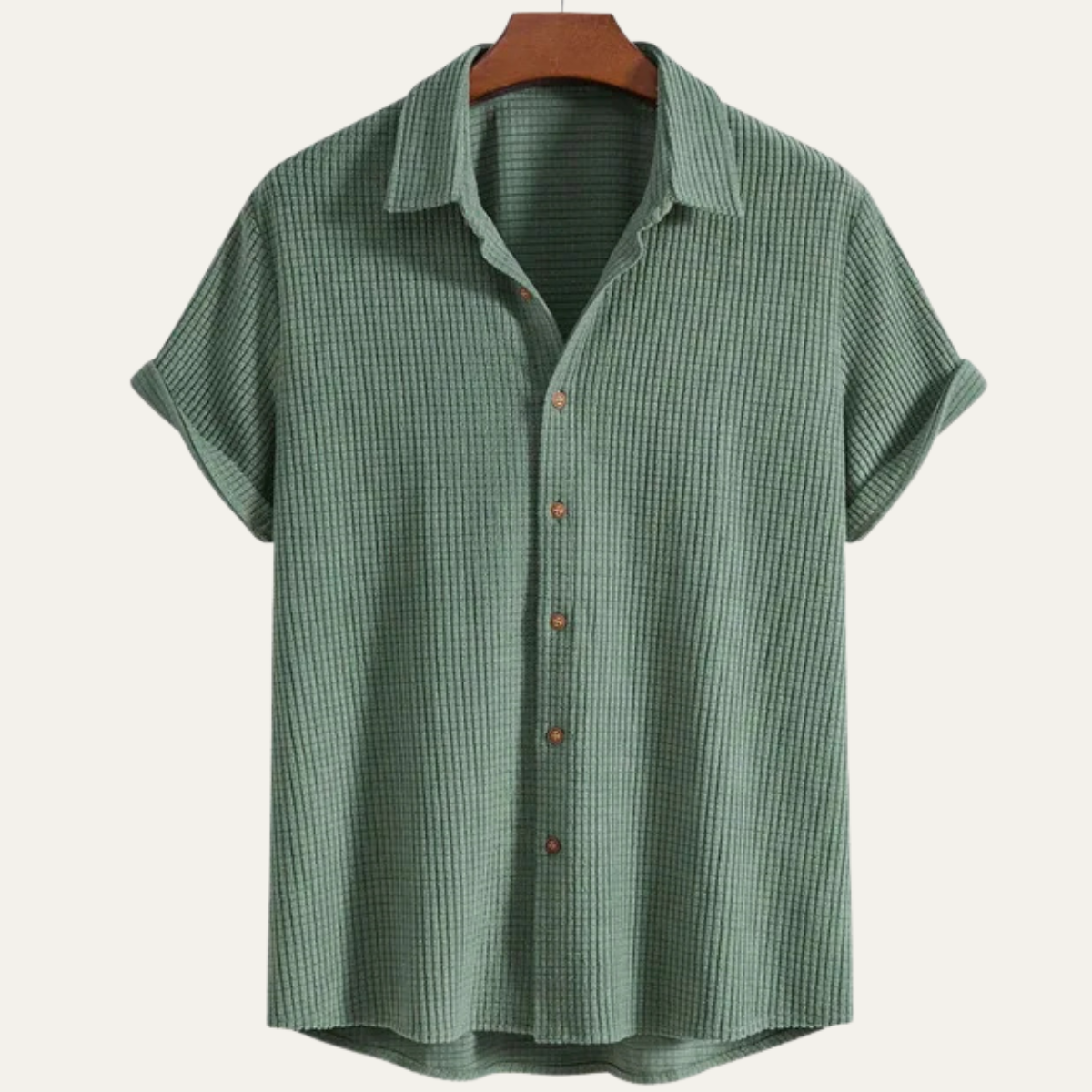 Men's Summer Casual Shirt And Shorts Set