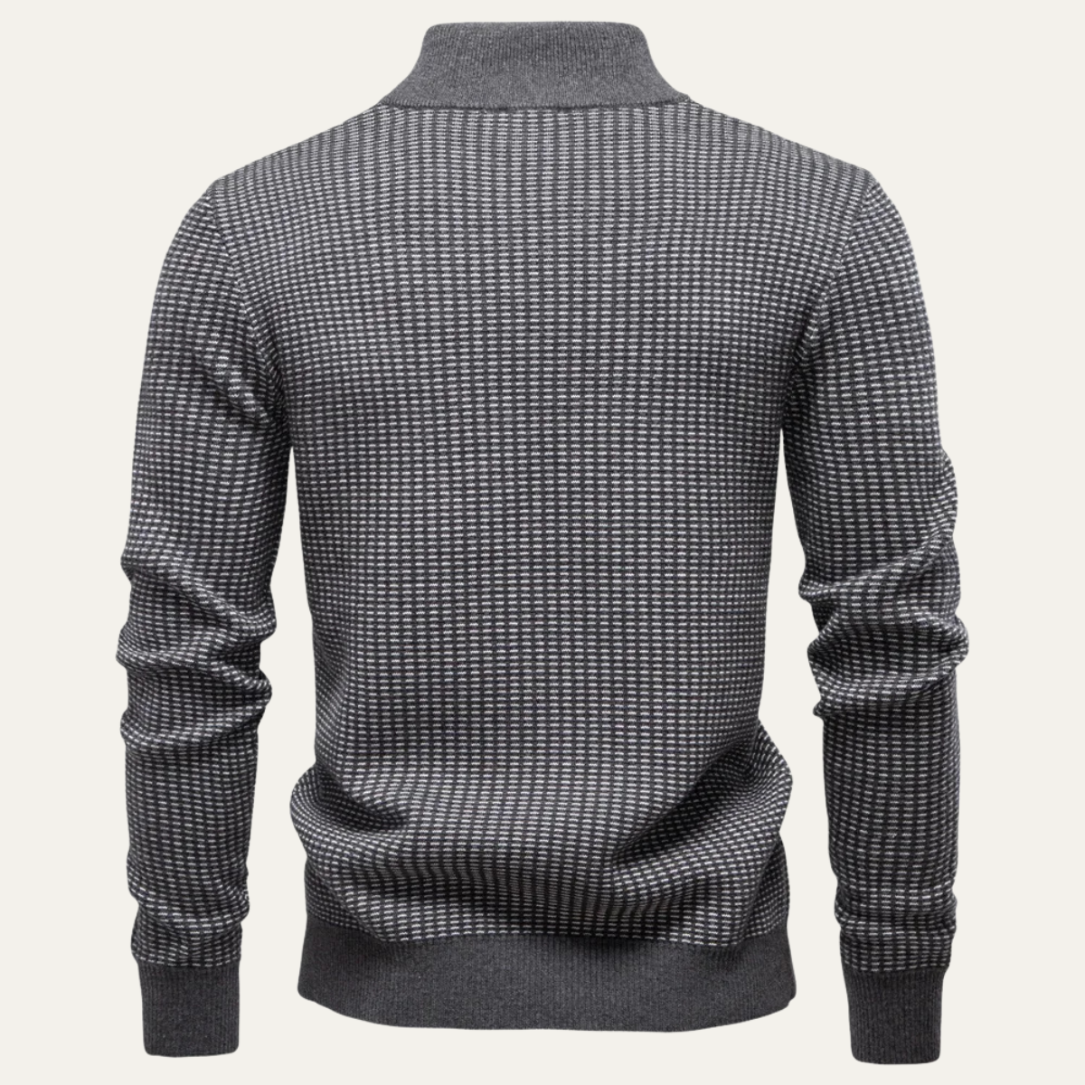 Men's Quarter Zip Warm Winter Sweater