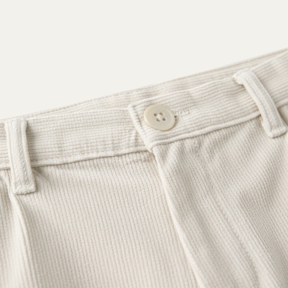 Men's Corduroy Pants Elastic Waist Casual