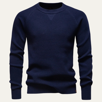Men's Slim Fit Soft Knit Sweater Red