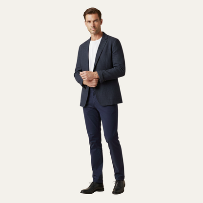 Men's Linen Blazer Lightweight Solid Color