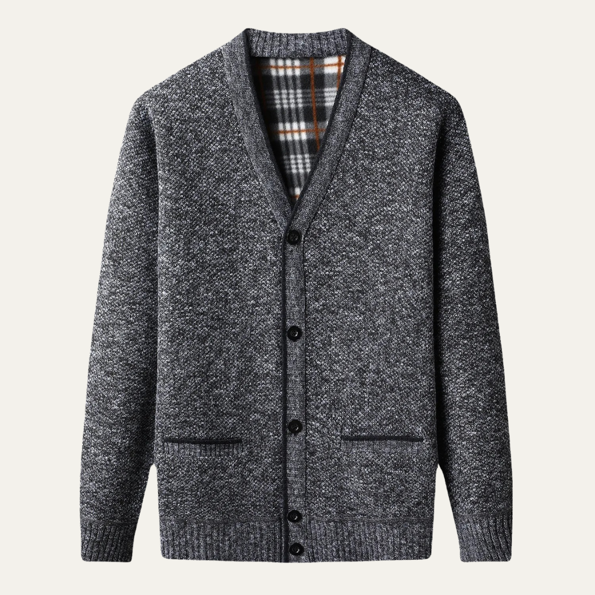 Men's Casual Cardigan Warm Button Front
