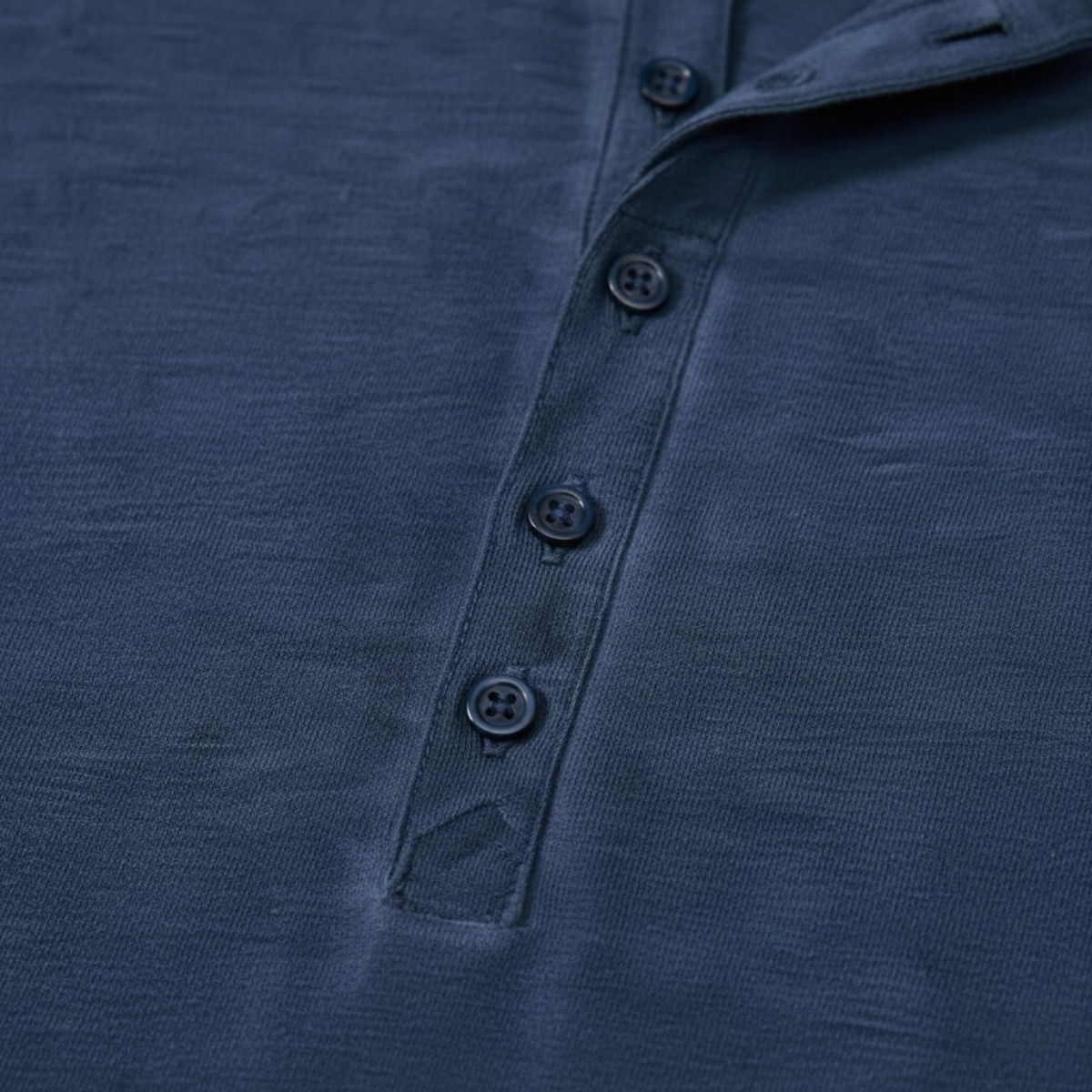 Men's Long Sleeve Henley Shirt Cotton Modern Fit