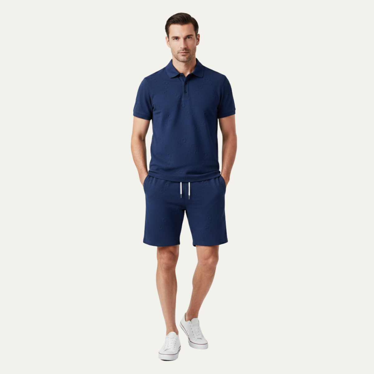Men's Lightweight Beachwear Shirt And Shorts Set