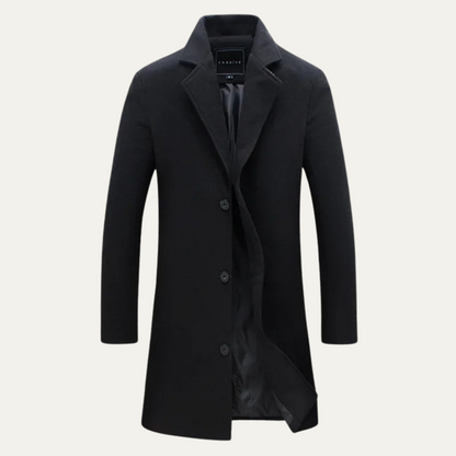 Men's Wool Long Coat Smart Casual - VibreMode