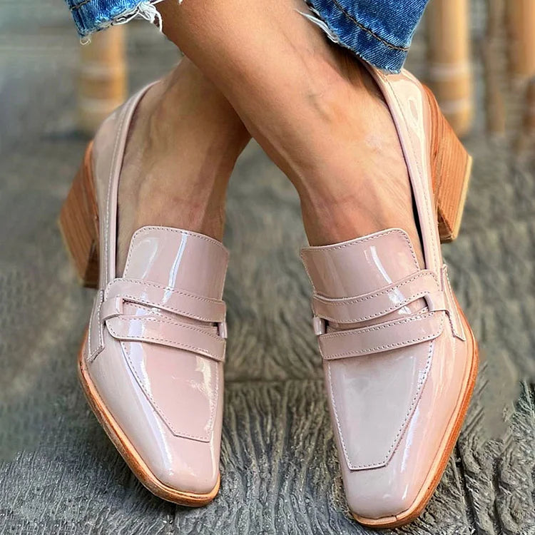 Women's Pink Slip-On Loafers