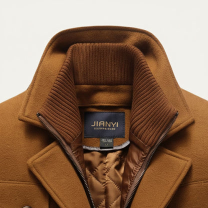 Men's Wool Blend Winter Coat Smart Casual