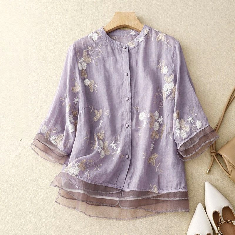 Classic Women's Linen Cotton Top