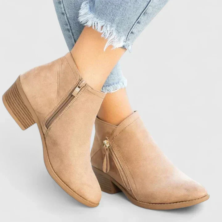 Comfortable Low Heel Ankle Support Boots for Women