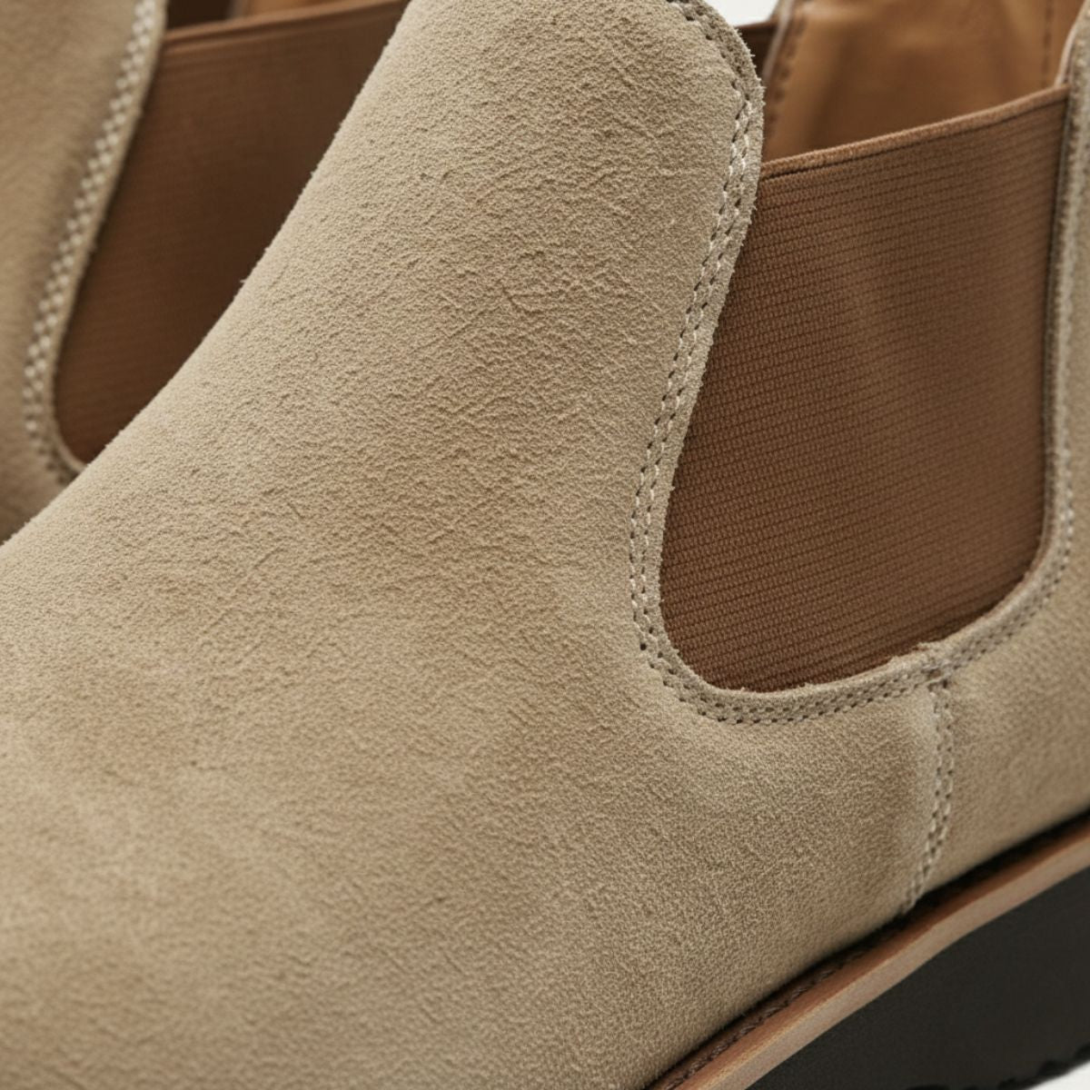 Men's Suede Chelsea Boots Brown