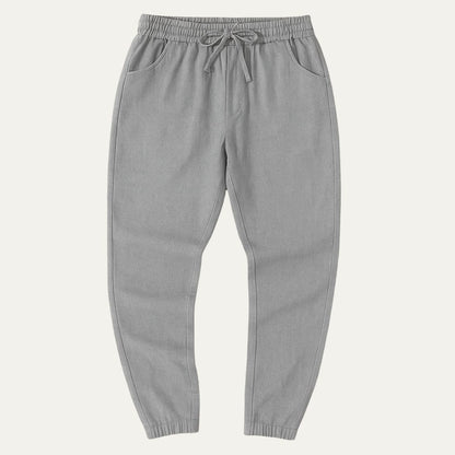 Men's Linen Jogger Pants Lightweight Beige
