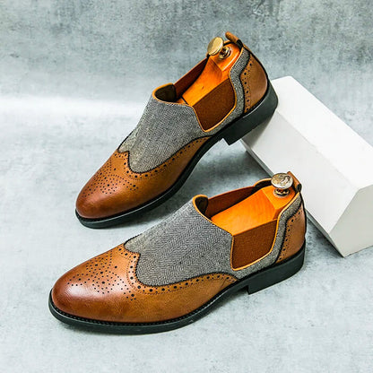 Luxury Italian Leather Slip On Shoes