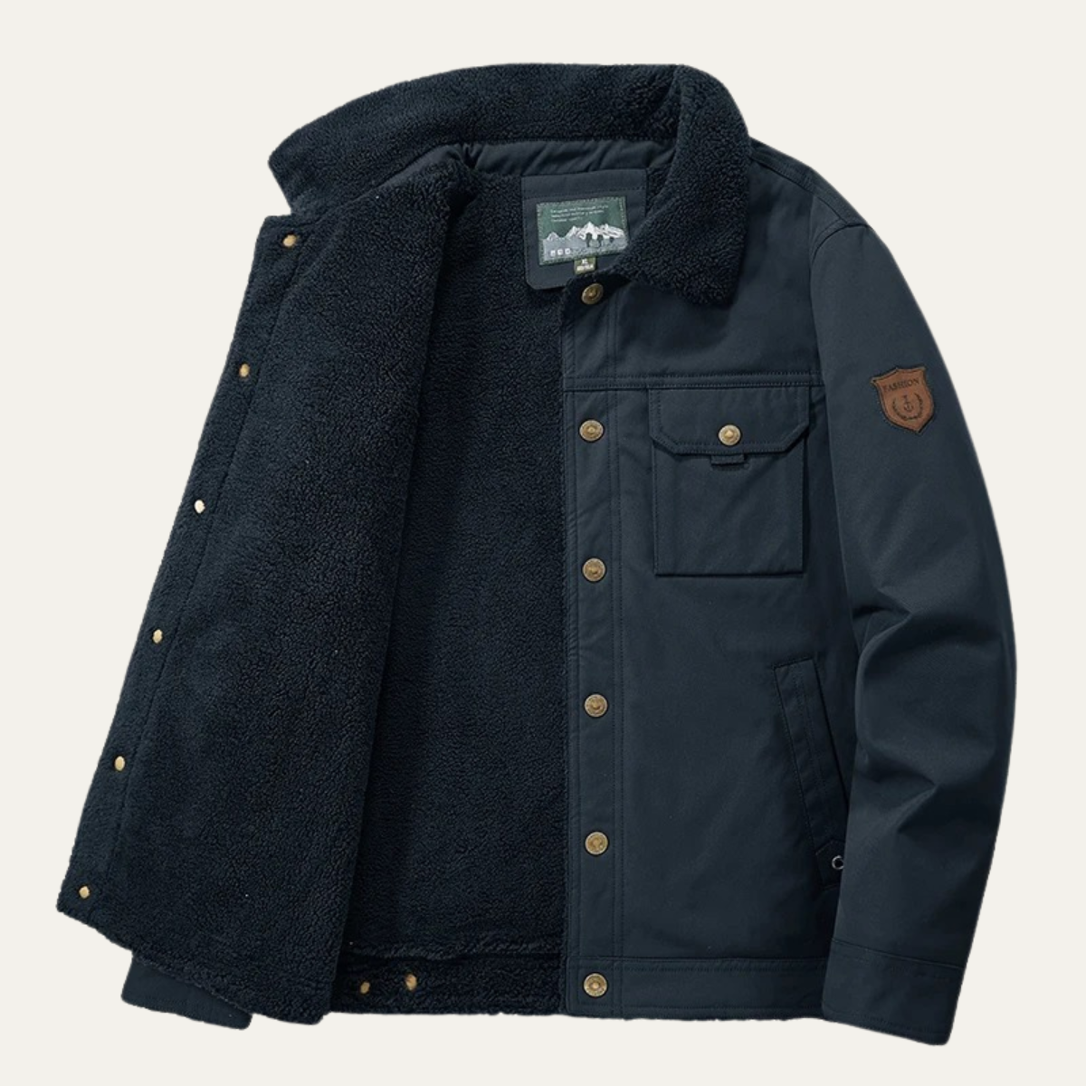 Men's Fleece Lined Winter Jacket