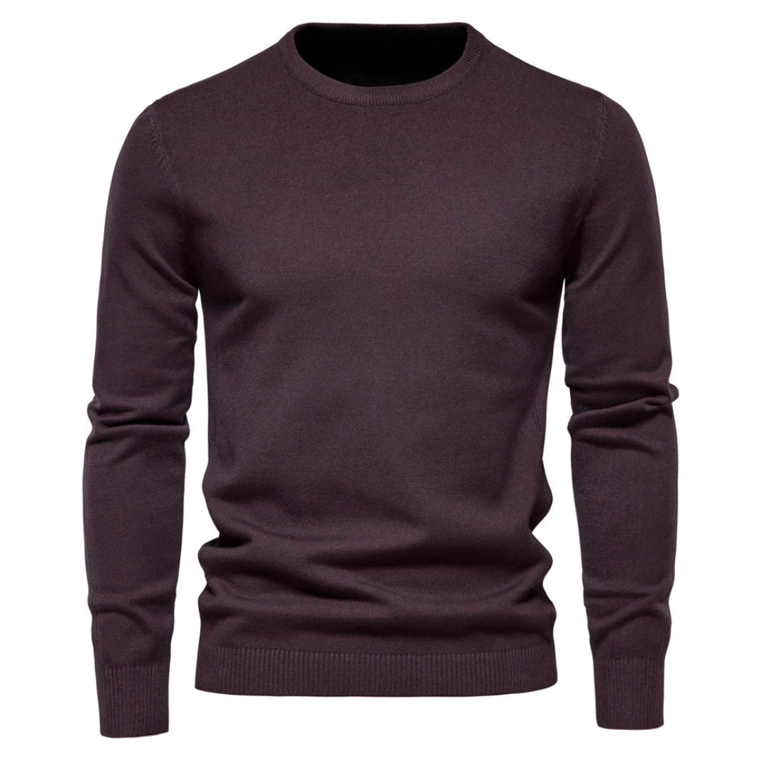 Men's Long Sleeve Sweater Solid