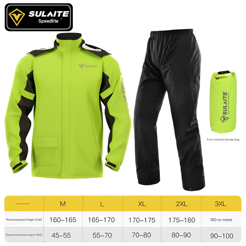 Waterproof Rain Jacket And Pants Set - VibreMode