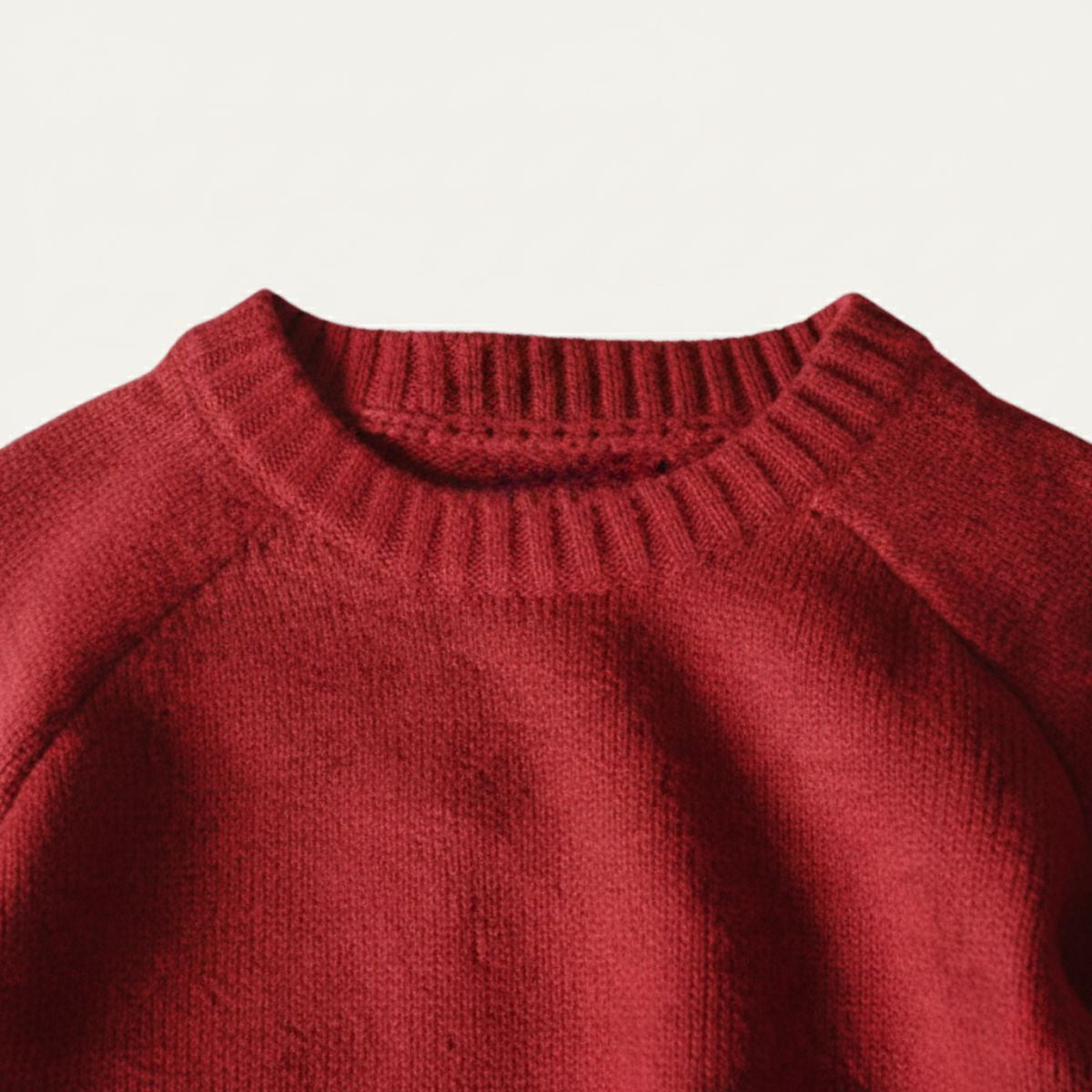 Men's Oversized Knit Sweater Elbow Patches