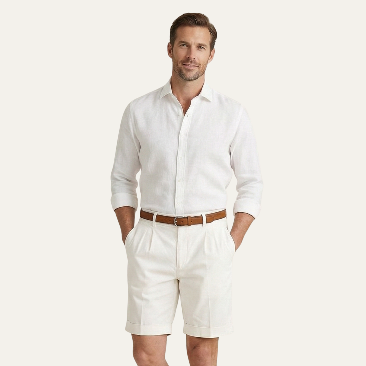 Henwick Men's Linen Shorts Tailored