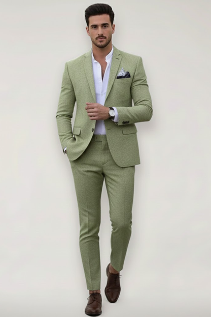 Stylish Men's Slim Fit Spring Suit Set