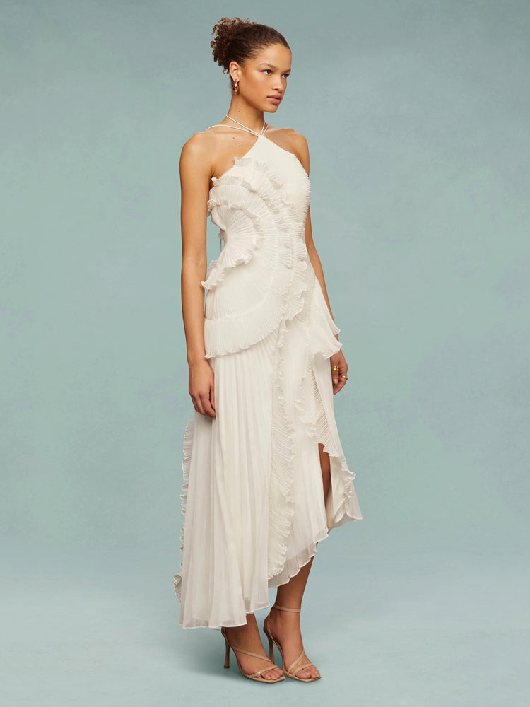 Chic Uneven Hemmed Women's Dress
