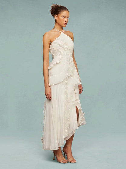 Chic Uneven Hemmed Women's Dress