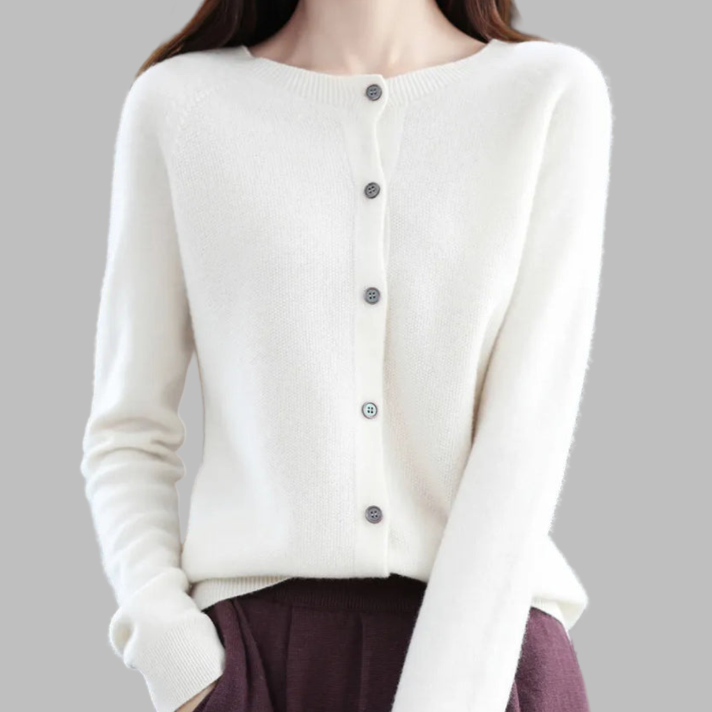 Women's Open Neck Cardigan Sweater
