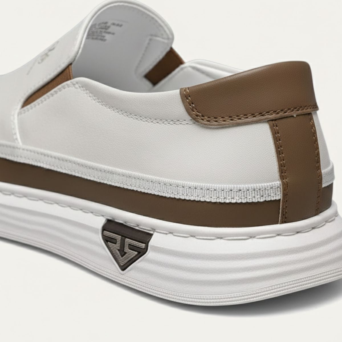 Men's Slip On Shoes Casual Leather Brown