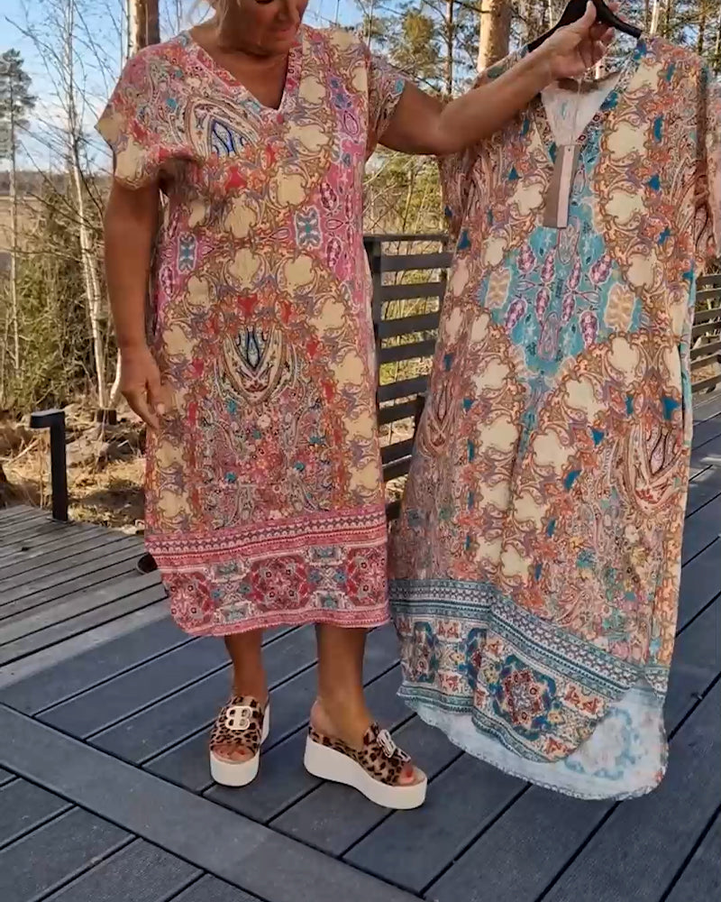 Casual Summer Print Sundress