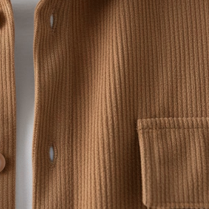 Men's Corduroy Summer Set Shirt And Shorts