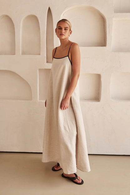 Bold Stripe Floor Length Dress