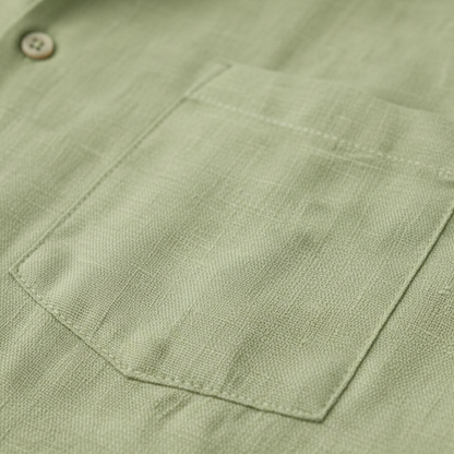 Men's Linen Shirt And Shorts Lightweight Summer Set