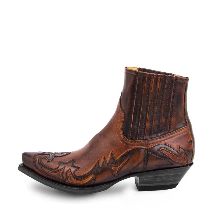 Men's Leather Cowboy Boots - VibreMode