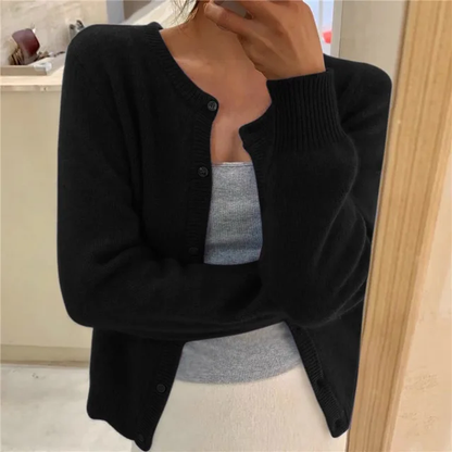 Warm Women's Long Sleeve Winter Cardigan Sweater