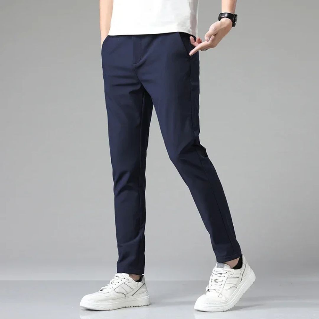 Men's Slim Fit Dress Pants Tapered Leg