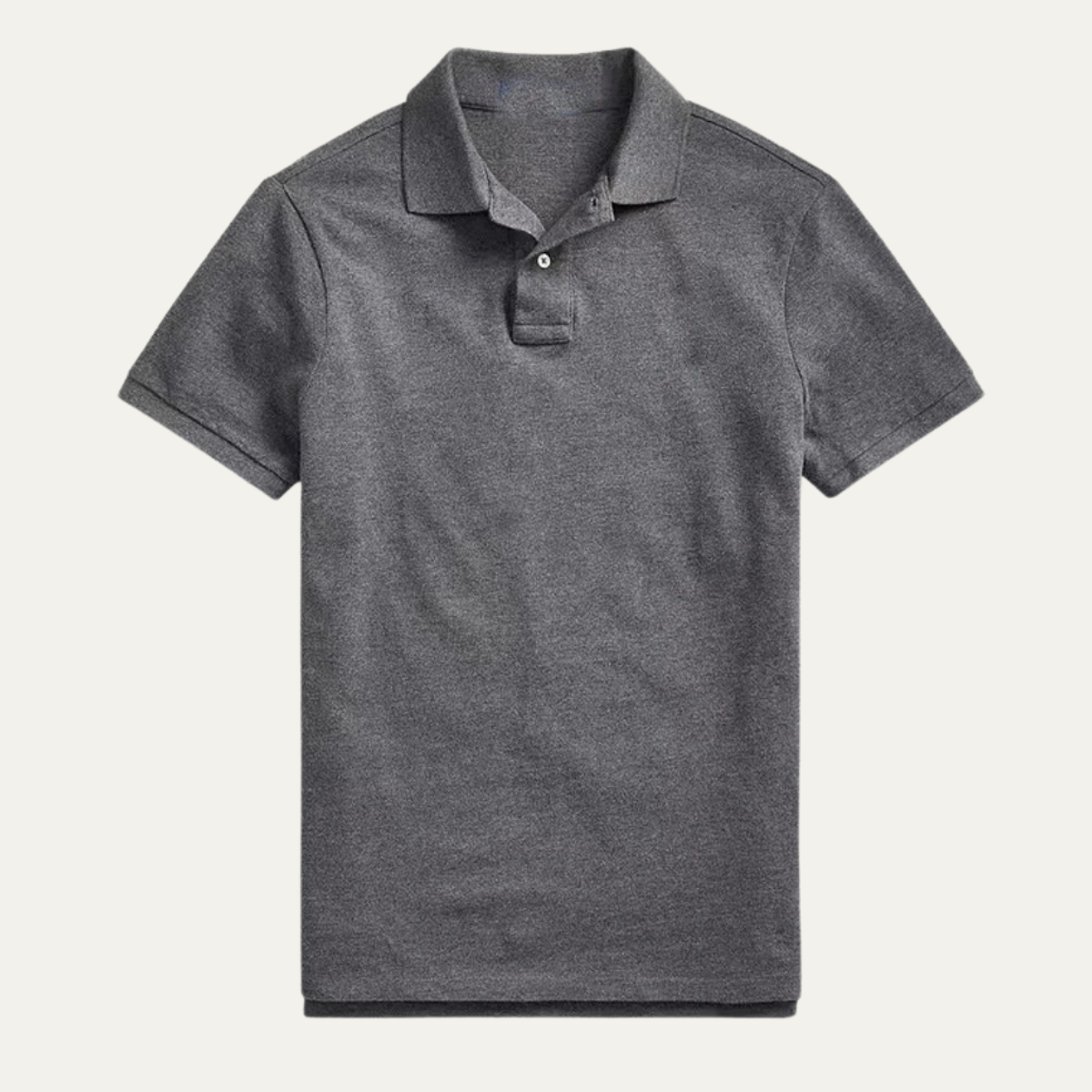 Mens Classic Polo Shirt Solid Color Trendy Fit