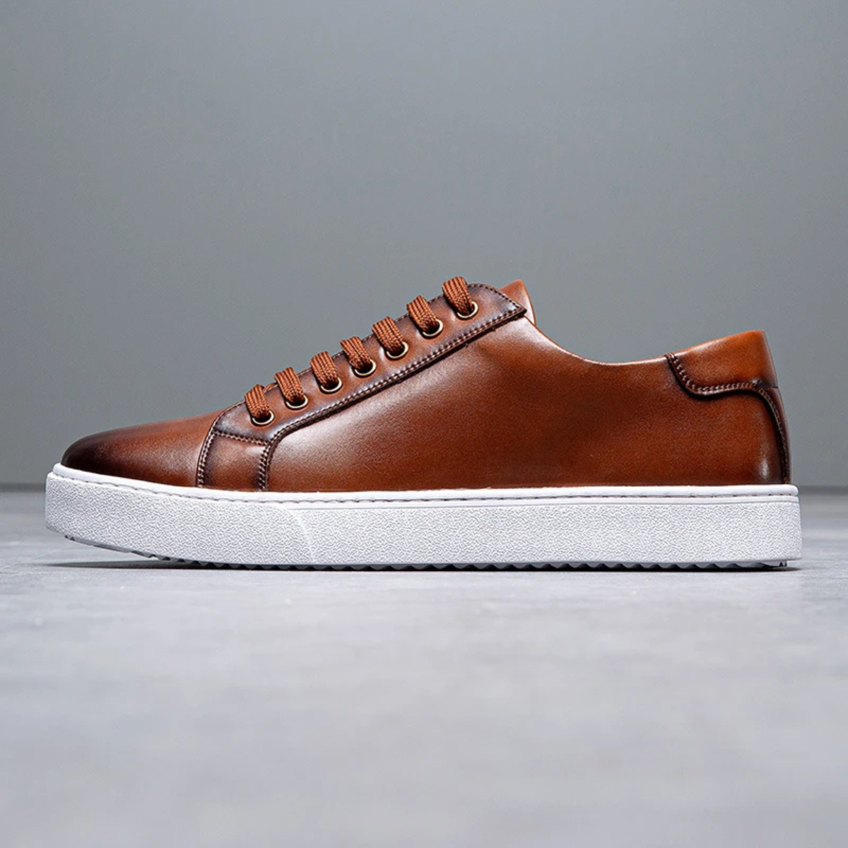 Mens Classic Low Lace Up Shoes Leather
