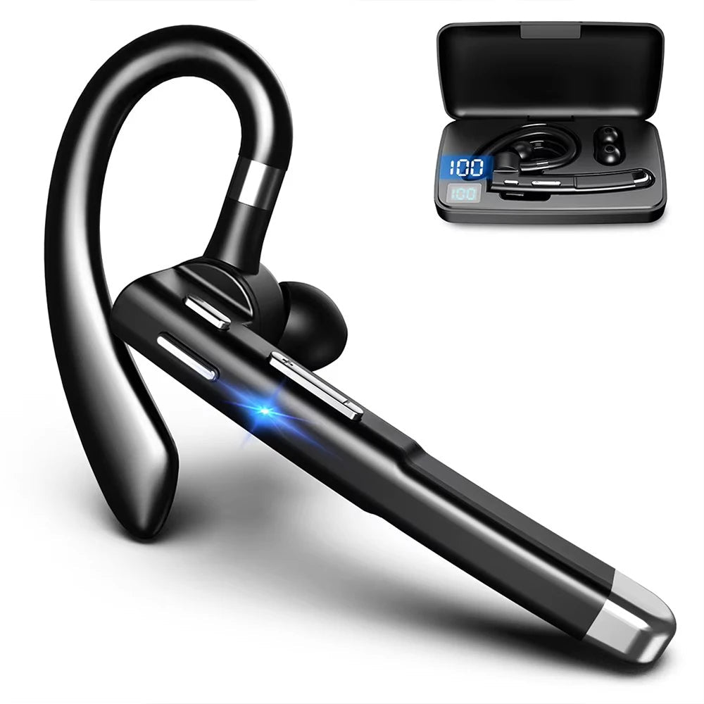 Bluetooth 5.3 Single Ear Headset Noise Cancelling
