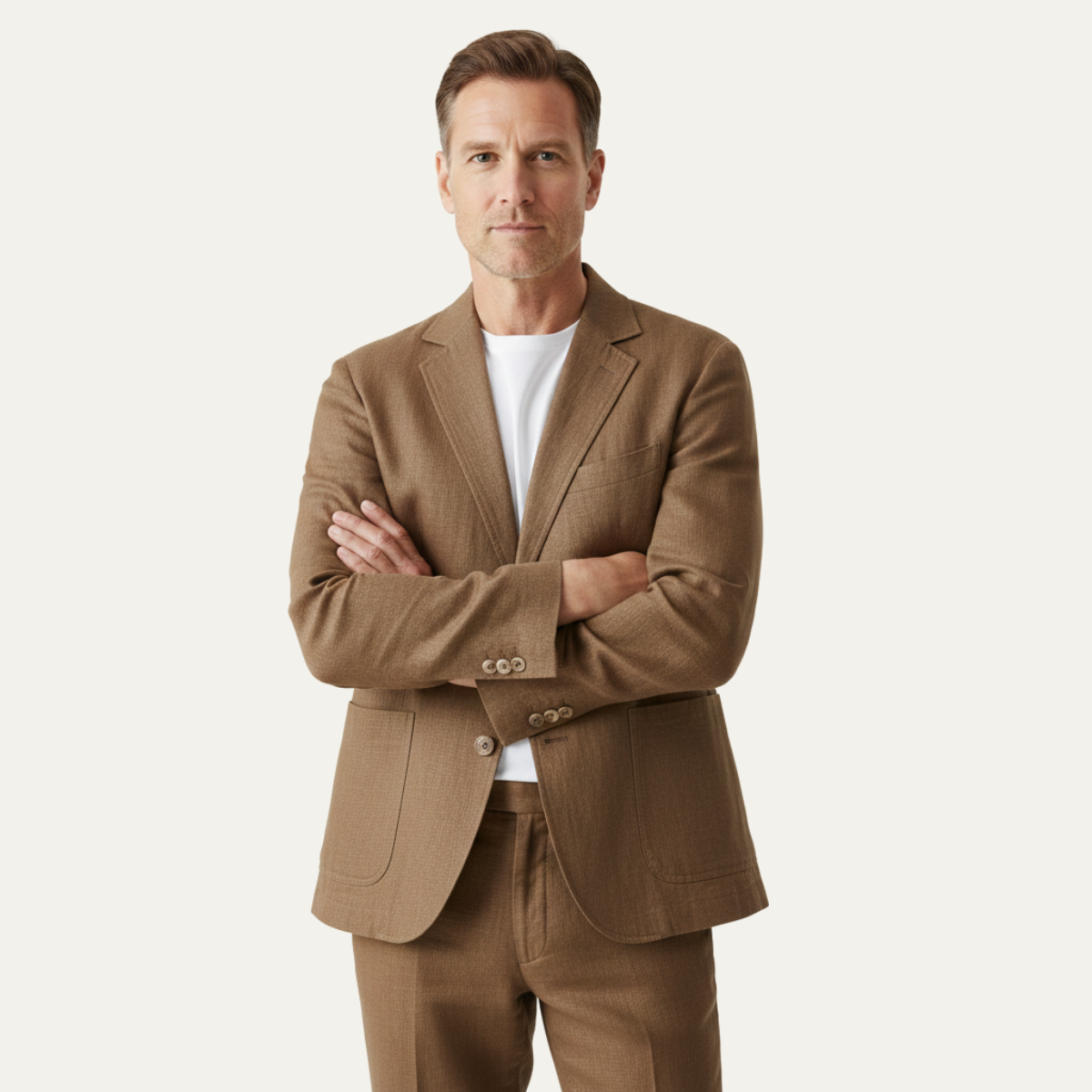 Men's Solid Linen Blazer
