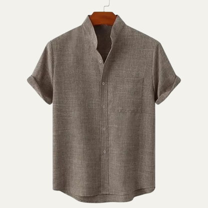 Men's Cotton Linen Beach Shirt Oversized