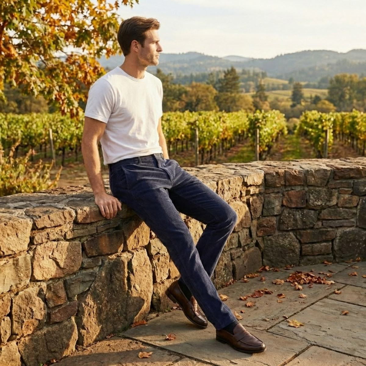 Men's Stretch Corduroy Casual Pants
