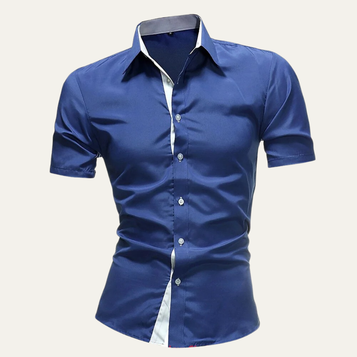 Men's Business Button-Up Shirt Solid