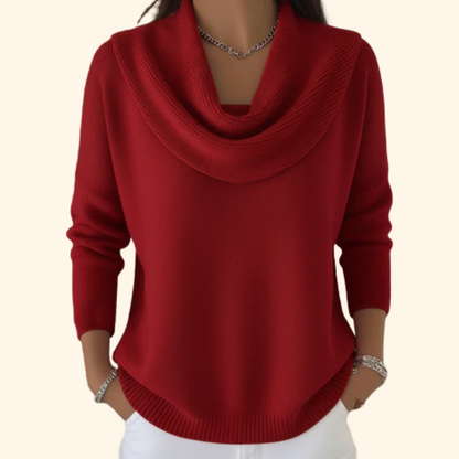 Women's Oversized Cozy Crew Neck Sweater
