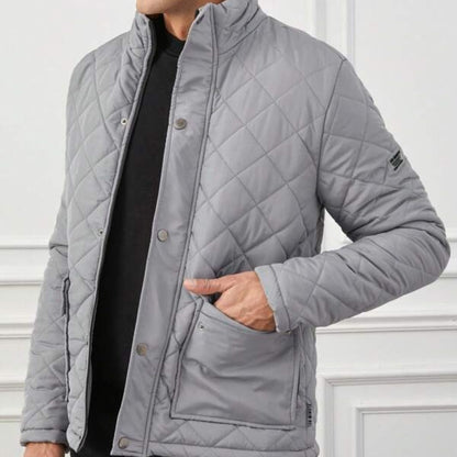 Men's Quilted Field Jacket Black
