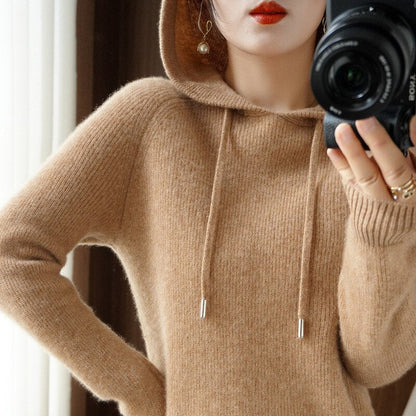Women's Knit Hoodie Comfortable