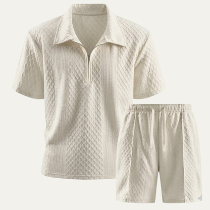 Men's Casual Streetwear Set Shirt And Shorts - VibreMode