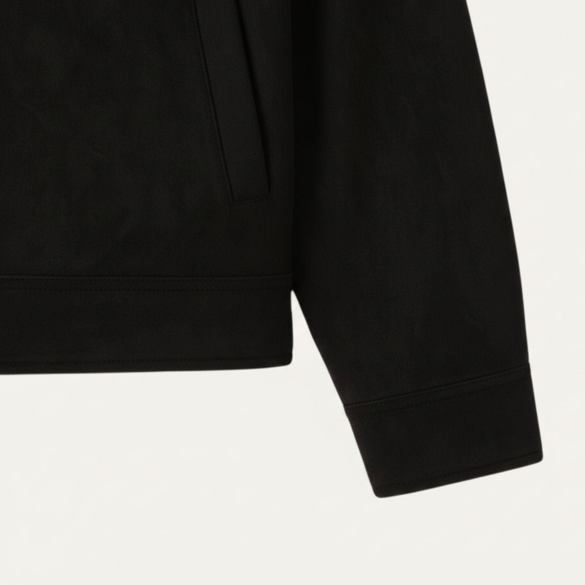 Men's Suede Leather Bomber Jacket Classic Style
