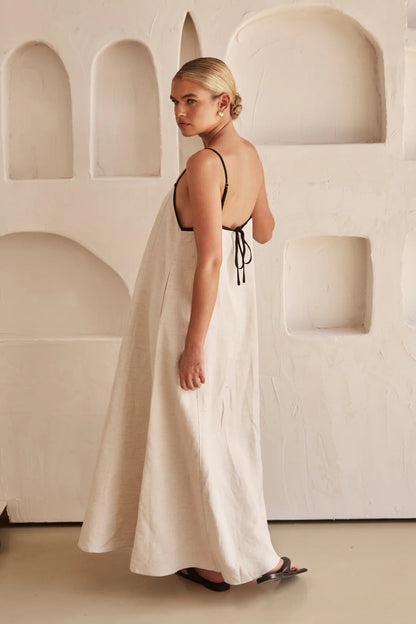 Bold Stripe Floor Length Dress